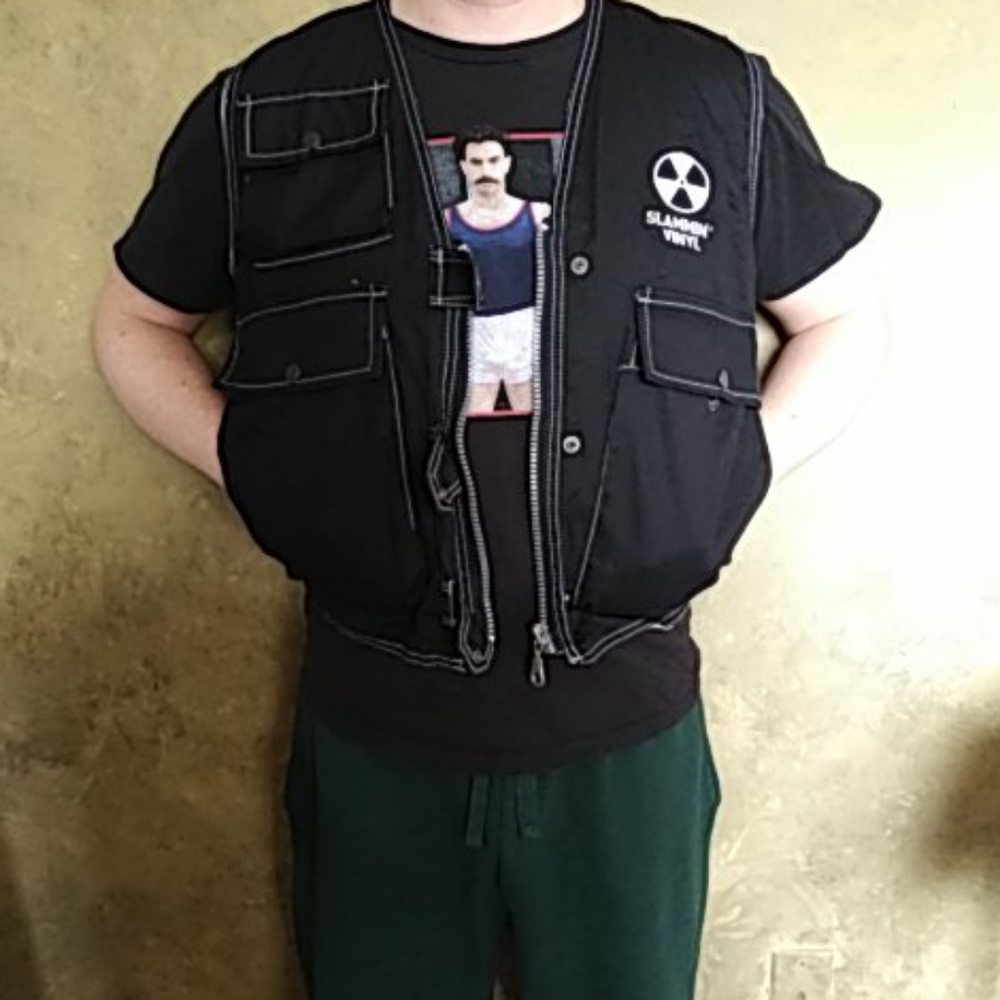 Vintage 90s RARE Slammin' Vinyl Industrial Style Rave Vest - Picture 14 of 15
